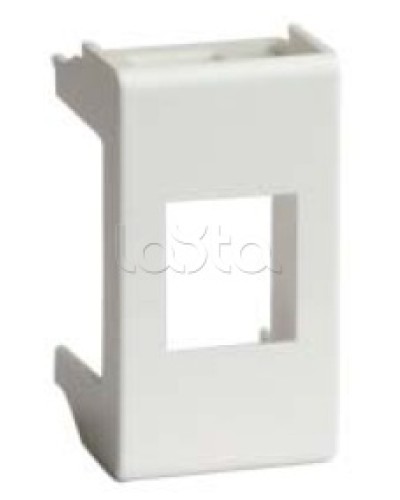 Адаптер для информационных разъемов SIEMON, белый, 1мод. DKC 76608B в Армавире Аксессуары для стоек и шкафов Pintop.ru