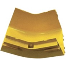 Изгиб 45° оптического лотка внутренний 360 мм, желтый LANMASTER LAN-OT360-IC45